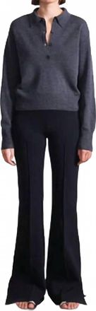 Apiece Apart Hana Pull On Full Flare Pants In Black