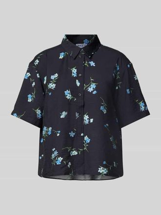 Jake*s Casual Regular Fit Bluse mit 1/2-Arm in Black, Gr&ouml;&szlig;e 46