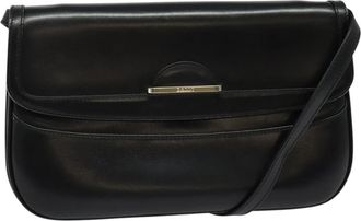 Bally Vintage Leather Leather Shoulder Bag Bag (Pre-Owned)