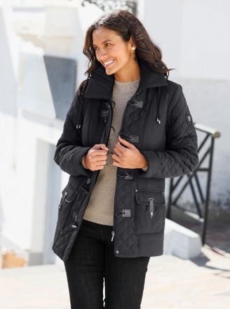 Casual Looks Steppjacke CASUAL LOOKS, Damen, Gr. 36, schwarz, 100% Polyester, Wattierung:100% Polyester, unifarben, Jacken Steppjacke