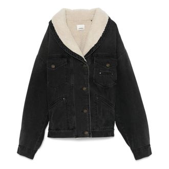Isabel Marant Dames, Jassen, Zwart, Maat: S Denim