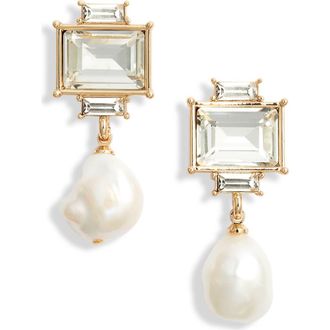 Kenneth Jay Lane Faux Pearl Drop Earrings in Gold at Nordstrom