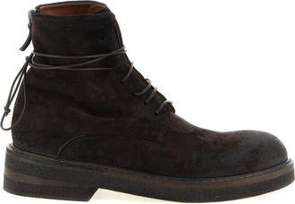 Mars&egrave;ll Brown Suede Lace-up Boots