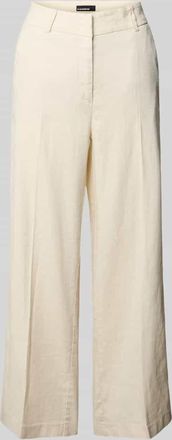 Cambio Cambio Chino aus Leinen-Mix mit B&uuml;gelfalte Modell CALIFORNIA in Beige, Gr&ouml;&szlig;e 32