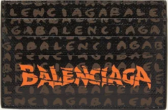 Balenciaga Mens Snob Allover Logo Card Holder