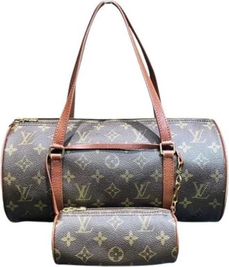 Louis Vuitton Pre-owned Monogram Handbag - Dames - Vintage Handtas - Bruin - ONE Size - Vintage