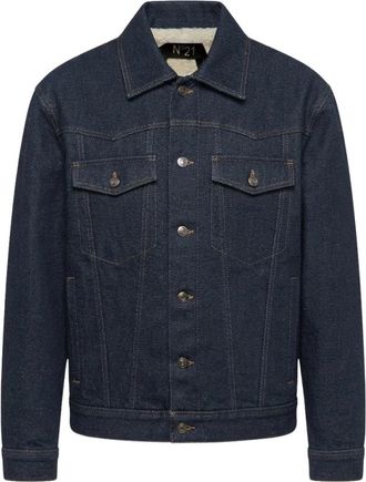 N&deg;21 Denim Jacket - Heren - Spijkerjassen - Blauw - M - Denim - Jassen