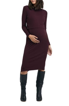Ripe Ruby Rib Dress in Maroon at Nordstrom, Size X-Small Au