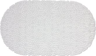 Lewis's PVC Oval Bathmat - Clear | TJ Hughes Grey