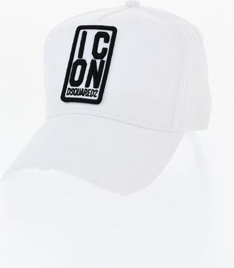 Dsquared2 ICON Solid Color Cap with Embossed Embroidery size Unica