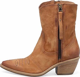 A.S.98 Womens Clint Suede Boot In Whiskey