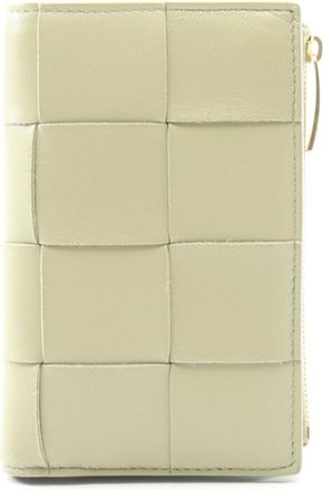 Bottega Veneta Khaki Leather Wallet (Bi-Fold) (Pre-Owned)