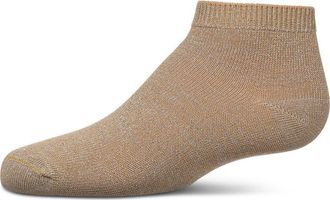 MeMoi Basic Silky-Soft Gauge Ankle Sock in Champagne Lurex at Nordstrom, Size 6-12M