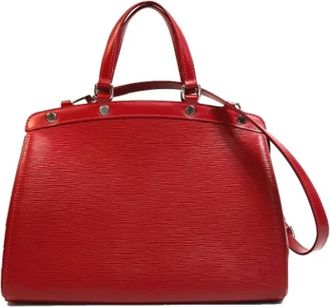 Louis Vuitton Tweedehands leren Louis Vuitton tassen - Dames - Vintage Handtas - Rood - ONE Size - Leer - Vintage