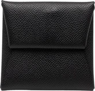 Herm&egrave;s Pre-owned Wallets, female, Black, Size: ONE SIZE Pre-owned Leather Wallet