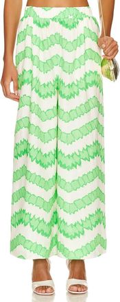 Rhode Resort Safia Pant In Watercolor Zig Zag