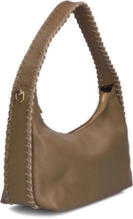 Notre-V Iris Classic Grain - Dames - Tassen - Beige - Maat: ONE Size Leer