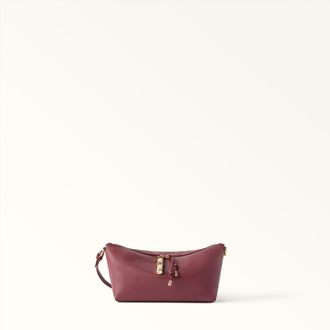 Furla Debby Shoulder Bag Xl Red Apple Red Night Calf Leather + Sidney Calf Leather Woman