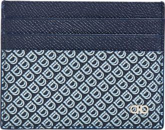 Ferragamo Micro Gancio Card Holder in New Navy Nero at Nordstrom
