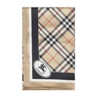 Burberry Check Silk Scarf - female - Burberry - Silk Scarves - Beige - ONE SIZE - Accessories