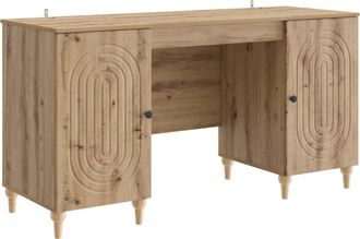 vidaXL Escritorio Roble Artisan 142,5 X 50 X 75 Cm Vidaxl