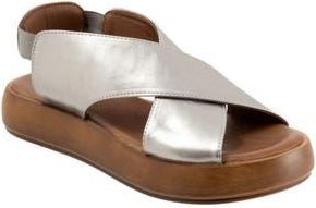 Bueno Jayden Sandal in Dark Silver at Nordstrom Rack, Size 10.5-11Us / 42Eu