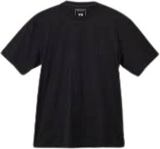 Yohji Yamamoto Tops, Heren, Zwart, S, T-Shirt