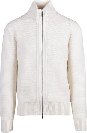 KANGRA Vest met rits - Heren - Vesten - Beige - L - Wol - Truien & Vesten