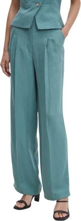 BA&SH Gadwin Broek - Dames - Wijde Broeken - Blauw - S - Katoen - Broeken