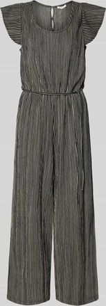 Tom Tailor Denim Relaxed Fit Jumpsuit mit Strukturmuster in Black, Größe XS