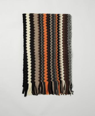 Missoni Sciarpa in lana a zig zag Missoni