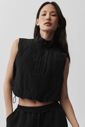 Alo | Ripstop Electric Vest in Black, Size: Medium