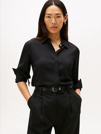 Tommy Hilfiger Regular Fit Concealed Placket Shirt