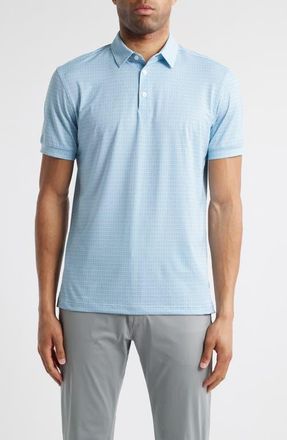 Mizzen+Main Versa Trim Fit Geo Print Performance Golf Polo in Provence Diamond Sunburst at Nordstrom, Size Xx-Large