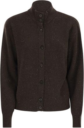 PESERICO Cardigan With Buttons In Wool, Silk And Cashmere