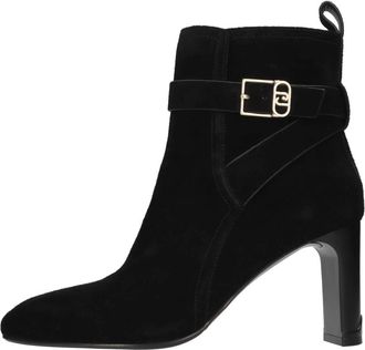 Liu Jo Laila 01 Enkellaars - Dames - Laarzen met Hak - Zwart - 40 EU - Leer - Schoenen