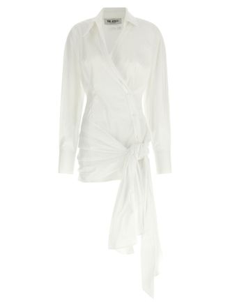 The Attico White Cotton Short Womens Dress