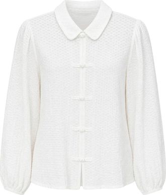 2-Biz 829 Cloud Blouse - Dames - Blouses - Wit - 2XL - Overhemden