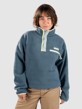 Columbia Helvetia II Cropped Half Snap Fleece Half-Zip Fleece Trui blauw
