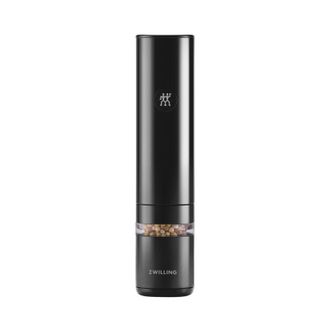 Zwilling Zwilling - Enfinigy Molinillo El&eacute;ctrico De Sal Y Pimienta Con Molinillo De Cer&aacute;mica Y Luz Led, Recargable Por Usb, Negro