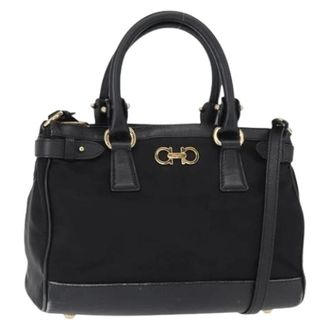 Ferragamo Pre-owned Nylon Handbag - - Pre-owned - Donna - Nero - ONE SIZE