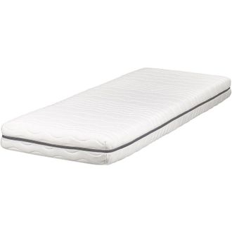 Beliani Beliani - Materasso singolo 80 x 200 cm Memory Foam Imbottitura Poliestere Sfoderabile Bianco Jolly