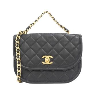 Chanel Pre-owned Calf Shoulder Bag - Dames - Pre-owned - Zwart - Maat: ONE Size Leer