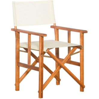 vidaXL Silla De Director Madera Maciza De Acacia Vidaxl