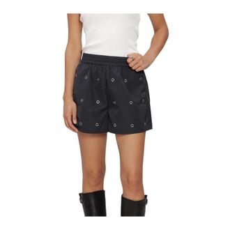 ALIX The Label Alix The Label - Woven Eyelet Shorts - Dames - Korte broeken - Blauw - Maat: S