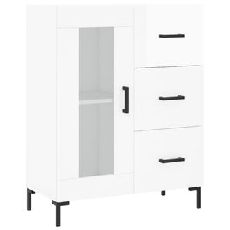Berkfield Home Sideboard High Gloss White 69.5x34x90 cm Engineered Wood