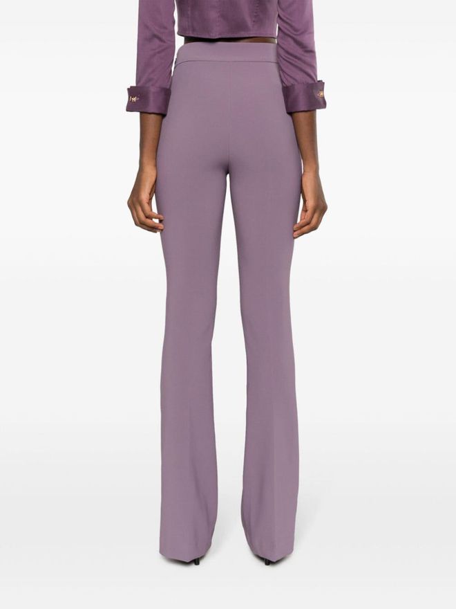 Elisabetta Franchi pantalon évasé à détails de mors - Violet dès 246,00 ...