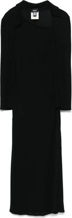 Versace Abito midi asimmetrico anni 2000 - Nero