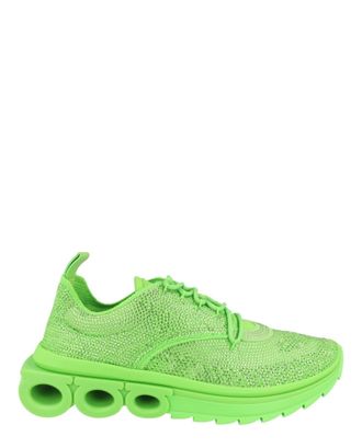 Ferragamo Gancini Knit Low-Top Sneakers
