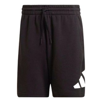 adidas Mens adidas Logo Printing Drawstring Lacing Casual Shorts Japanese Version Black HC3477